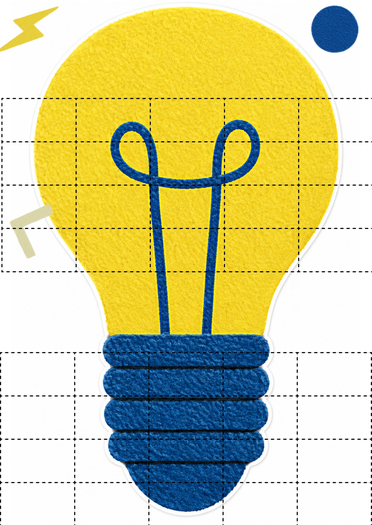 Affiche originale ampoule pour accueillir les post-it de vos idées